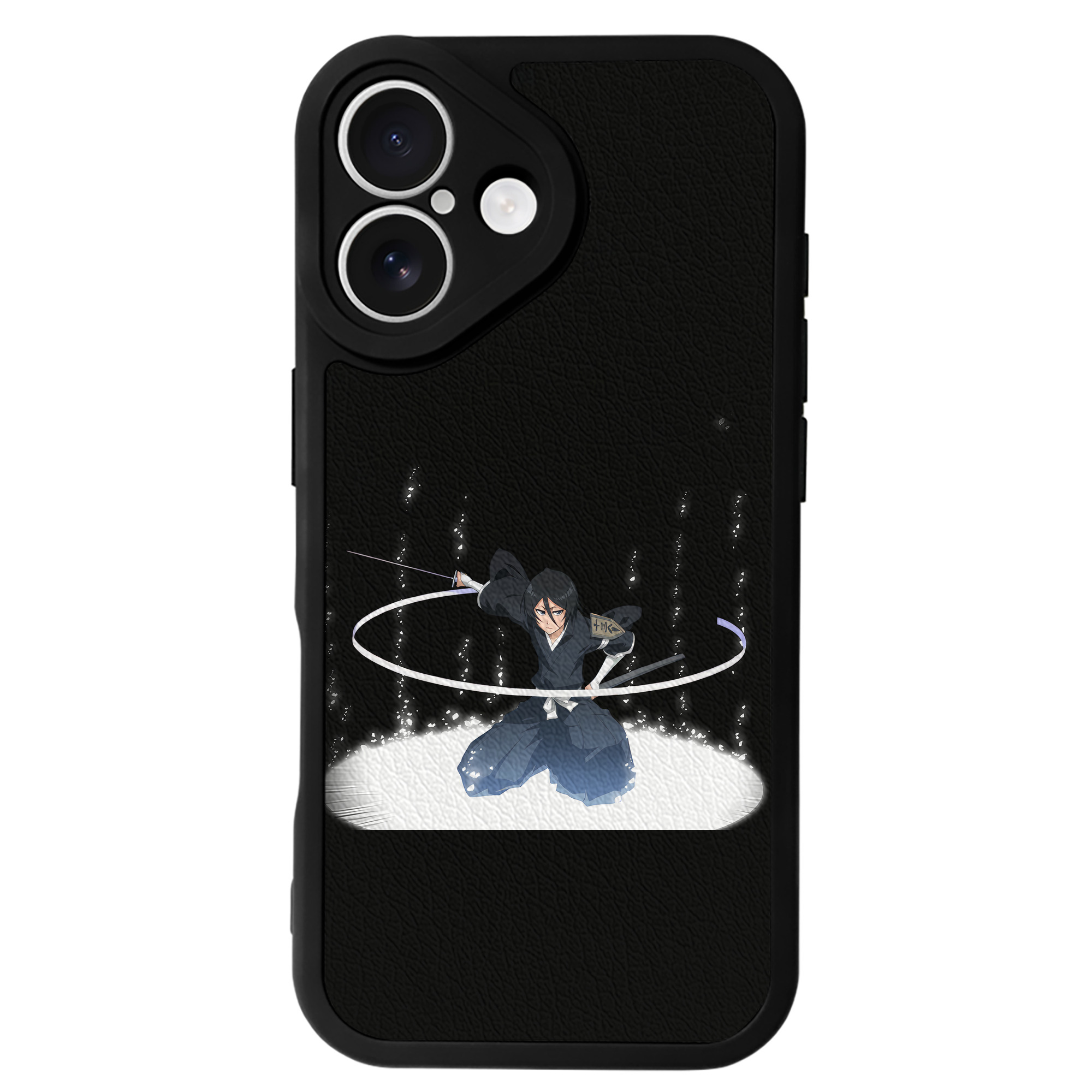 （画像用） ブリーチ 朽木ルキア BLEACH Kuchiki Rukia 【iPhone 16シリーズ対応】シリコンスマホケース（レザー調） 材質：シリコン